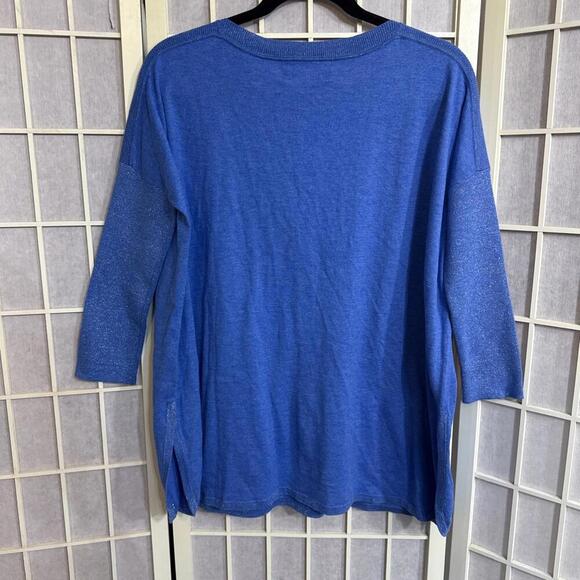 LILLY PULITZER Preppy Luxury Minimalist Sweater Oversized Pockets Coolmax XS NWT - Picture 2 of 14